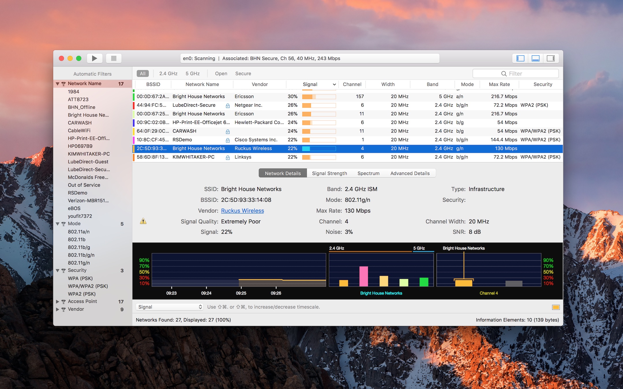 WiFi Explorer Pro 1.3.2 Crack (Mac OS X)